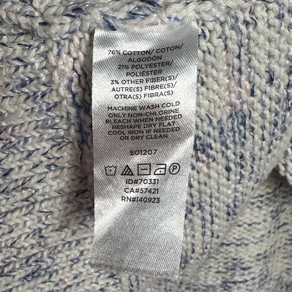 LOFT Plus Women's long sleeve Marbled V Neck Pullover Sweater Size Plus 16 18 1x - Picture 5 of 8